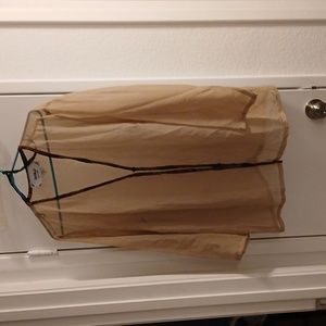 Women's See Through One Button Blouse